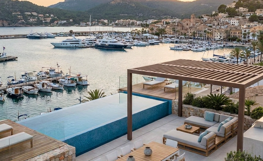 Penthouse mit Hafenblick, Port d'Andratx